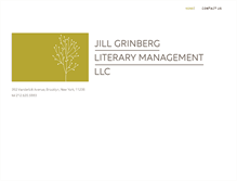 Tablet Screenshot of jillgrinbergliterary.com